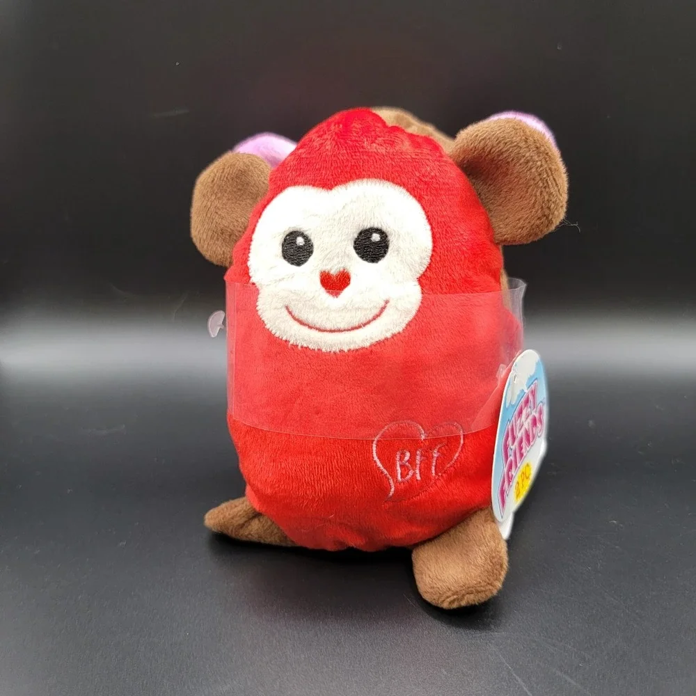 Fuzzy Friends 2 Piece Valentine's Sloths Brown and Pink You & Me 5